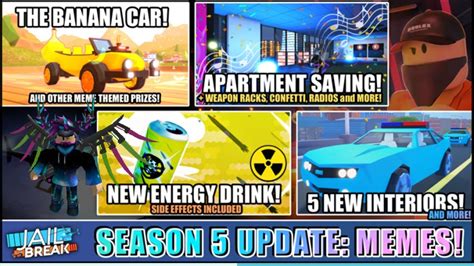 New Jailbreak Season New Interiors Season 5 New Apartment And House