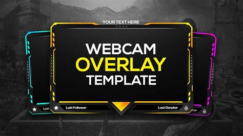 FREE Webcam Overlay Templates Graphic Design Resources