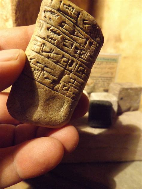 Sumerian Cuneiform Writing Tablets Replica Set Ancient Writing Of