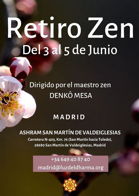 Retiro Zen Madrid Luz Del Dharma