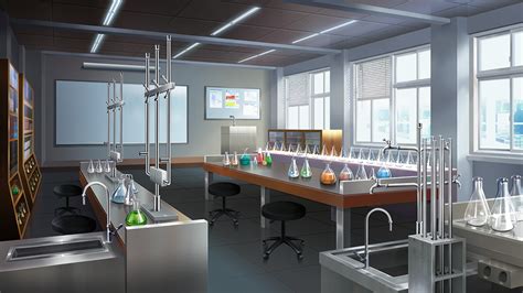 Laboratory By Thienquang On Deviantart Anime Scenery Anime