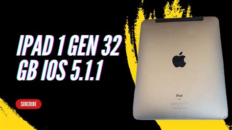 Apple Ipad 1st Gen 32gb A1337 Wi Fi Cellular Youtube