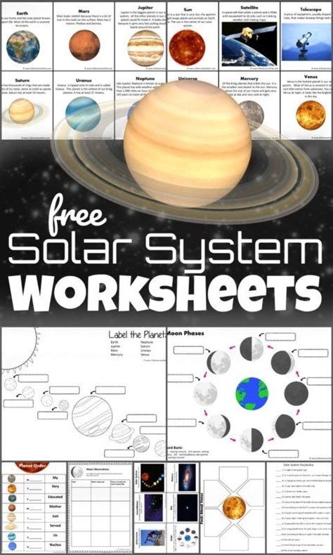 Solar System Worksheet For Kids