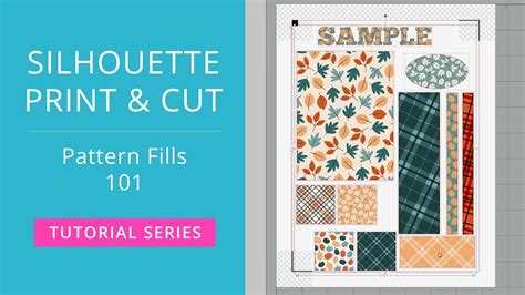 How To Use Pattern Fill Silhouette Studio For Print And Cut Pattern