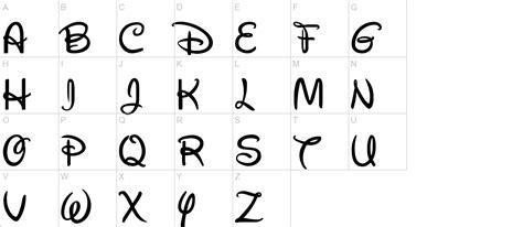 Walt Disney Script V41 Font