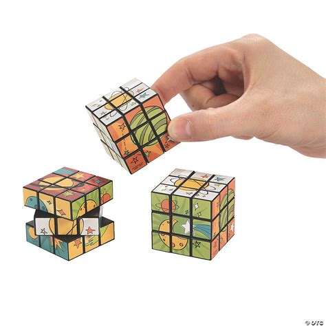 Trendy Space Mini Puzzle Cubes 12 Pc Discontinued