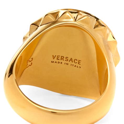 Versace Medusa Head Sovereign Ring Gold End Jp
