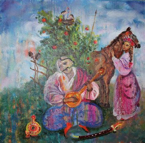 The Ukrainian Kozak Mamay Painting By Stegnii Alla Saatchi Art