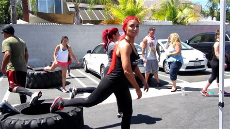 Eva Marie Bootcamp Workout With Fans Youtube