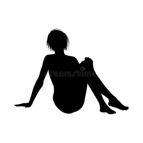Naked Girls Silhouette Stock Vector Illustration Of Pose 155909050