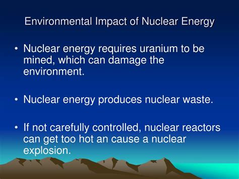 Nuclear Energy And Environmental Consequences Of Energy