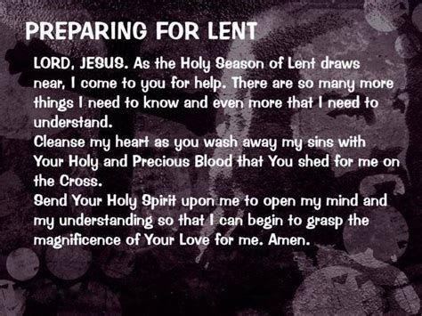 Prayer For Preparing For Lent Lent Prayers 40 Days Of Lent Lent