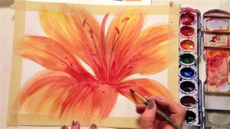 Are you a beginner watercolor artist with an interest in painting beautiful flowers? How to paint a flower with watercolor - YouTube