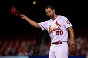 St. Louis Cardinals Pitcher Adam Wainwright sings national anthem