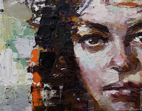 Abstract woman portrait painting Original oil painting в интернет