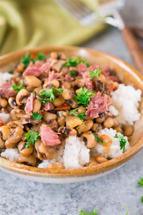 Instant Pot Hoppin John Black Eyed Peas And Rice Delicious Meets