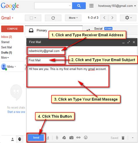 How To Send An Email Using Gmail Mail Account