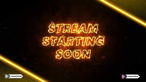 Stream Starting Soon Animated Template