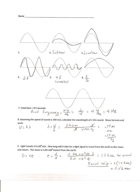 Waves Reading And Worksheet