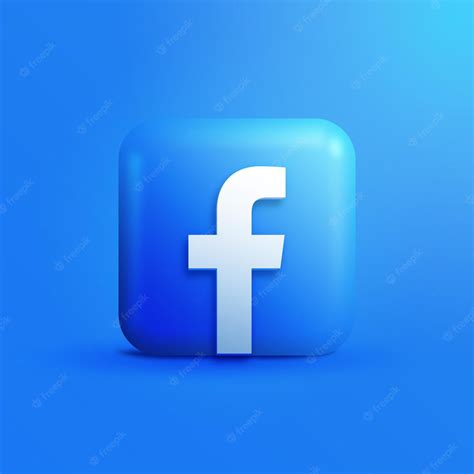 Premium Vector 3d Facebook Logo Social Media Icon And Button