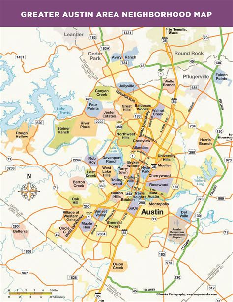 Map Of Austin And Surrounding Areas Map Images