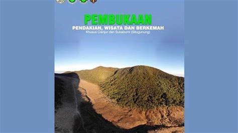 Jalur Pendakian Gunung Gede Pangrango Kembali Dibuka Hanya Dibatasi