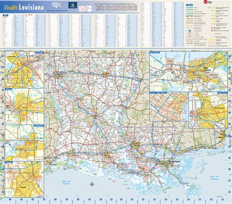 Louisiana State Wall Map By Globe Turner Mapping Specialists Limited