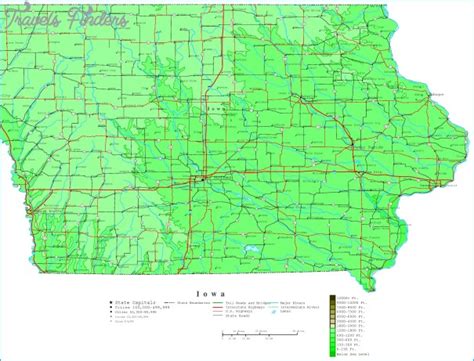 Iowa Map Travelsfinderscom