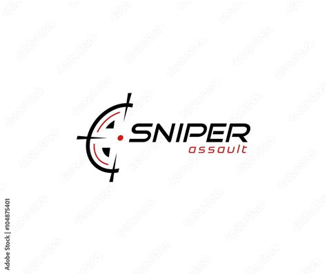 Sniper Logo Stock Vector Adobe Stock