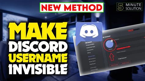 How To Make Discord Username Invisible 2023 Youtube