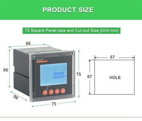 Acrel Smart Ac Voltage Meter Pz Series Three Phase Led Display