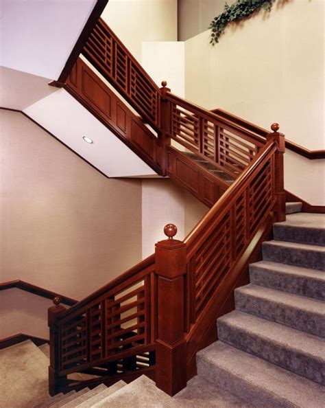 Handrails required for ramps by section 1012.8 shall comply with sections. Stair railing and newels in solid plain sawn American ...