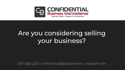 Selling A Business Business Brokers Confidentially Helping People