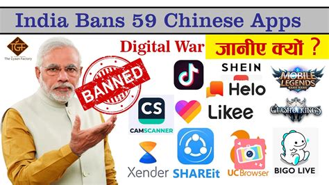 India Bans 59 Chinese Apps India Govt Digital Strike On China