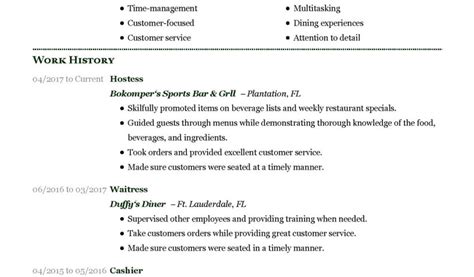 Server Resume Samples Unforgettable Restaurant Server Resume Examples