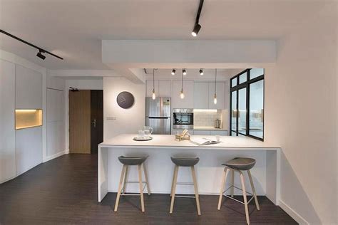 How To Make An Open Concept Kitchen Work In A Small Bto Flat The