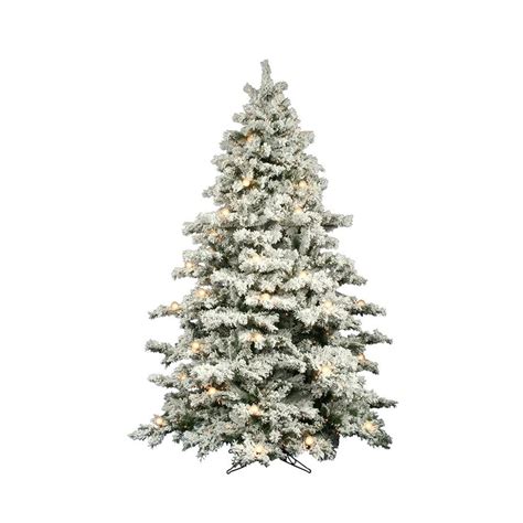 Shop Vickerman 9 Ft Pre Lit Alaskan Pine Flocked Artificial Christmas