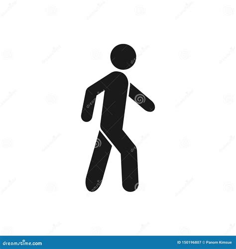Walk Vector Icon Sport Symbol For Graphic Design Logo Web Site