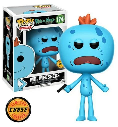 Funko Pop Animation Rick Andmorty Mr Meeseeks 174 Limited Chase