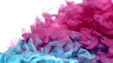 Pink and green energy collide digital wallpaper, pink and green colliding smoke wallpaper. Pink and Blue Inks are Stock Footage Video (100% Royalty ...