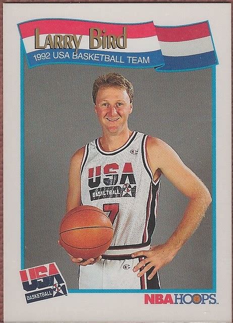 So the majority of the cards that make lists these days are not even 10 years old. Larry Bird NBA Hoops Dream Team card (1992) | Flickr - Photo Sharing!