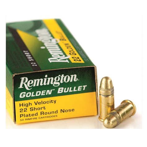 Remington Golden Bullet 22 Short High Velocity Plated Round Nose Free