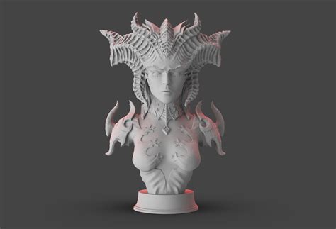 Obj File Lilith Bust・model To Download And 3d Print・cults