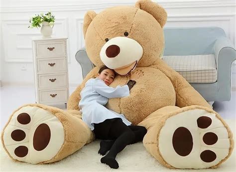 2016 New Arrival Oversized Teddy Bear Stuffed Light Brown Giant Jumbo Size160cm 130cm 200cm