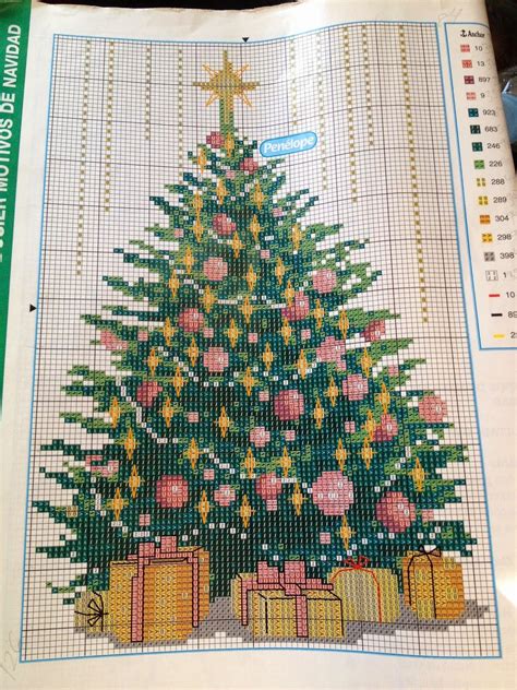 Gráfico A Punto De Cruz árbol De Navidad Cross Christmas Tree