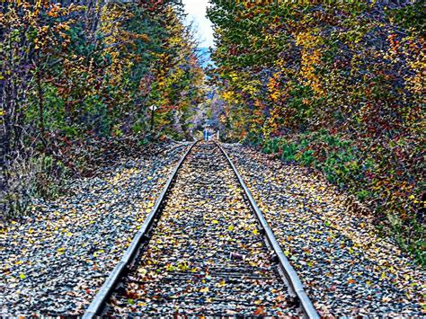 Railroad Crossing Autumn Wallpapers Wallpaper Cave
