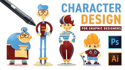 Character Design With Photoshop And Illustrator Youtube