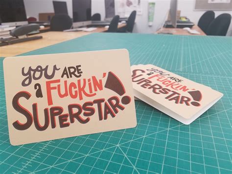 Superstar Greeting Card Etsy