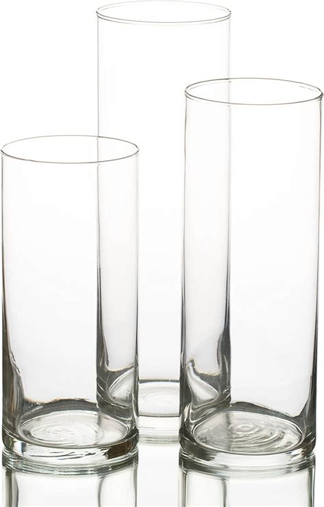 Eastland Glass Cylinder Vases Set Of 36 Perfect For Weddings Events And More Uk