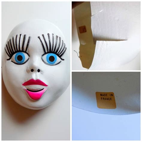 Reserved For Kelsey Doll Mask Vintage Halloween Mask Vintage Etsy Vintage Halloween